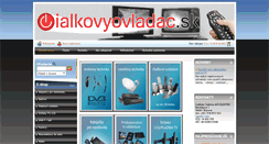 Desktop Screenshot of dialkovyovladac.sk